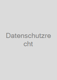 Cover Datenschutzrecht