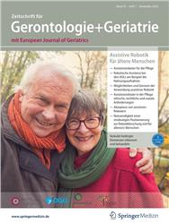 Cover Zeitschrift für Gerontologie und Geriatrie