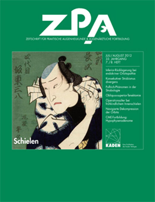 ZPA - Zeitschrift für praktische Augenheilkunde