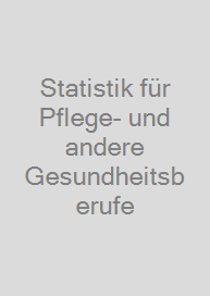 Cover Statistik für Pflege- und andere Gesundheitsberufe