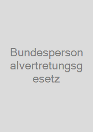 Cover Bundespersonalvertretungsgesetz