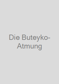 Cover Die Buteyko-Atmung