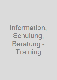 Cover Information, Schulung, Beratung - Training & Transfer Pflege