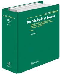 Cover Das Schulrecht in Bayern - Grundwerk zur Fortsetzung