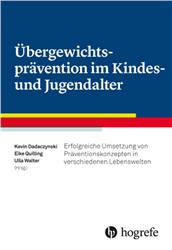 Cover Übergewichtsprävention im Kindes- und Jugendalter