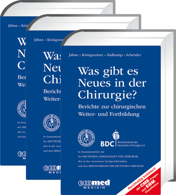 Was gibt es Neues in der Chirurgie? Jahresbände 2015, 2016, 2017