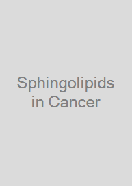 Sphingolipids in Cancer