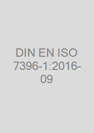 Cover DIN EN ISO 7396-1:2016-09