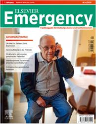 Cover Elsevier Emergency. Geriatrischer Notfall. 4/2020