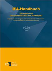 Cover IFA-Handbuch  Sicherheit und Gesundheitsschutz am Arbeitsplatz - GRUNDWERK -