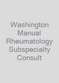 Cover Washington Manual Rheumatology Subspecialty Consult
