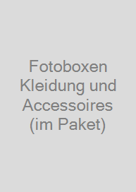 Fotoboxen Kleidung und Accessoires (im Paket)