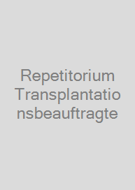 Cover Repetitorium Transplantationsbeauftragte