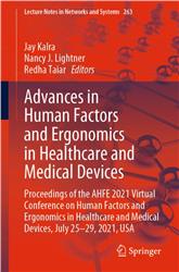 Cover Advances in Human Factors and Ergonomics in Healthcare and Medical Devices