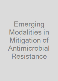 Cover Emerging Modalities in Mitigation of Antimicrobial Resistance