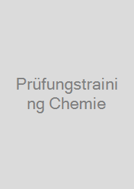 Cover Prüfungstraining Chemie