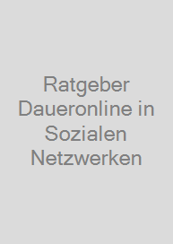 Cover Ratgeber Daueronline in Sozialen Netzwerken