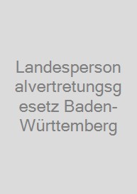 Landespersonalvertretungsgesetz Baden-Württemberg