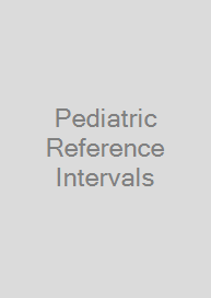 Pediatric Reference Intervals