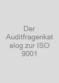 Cover Der Auditfragenkatalog zur ISO 9001