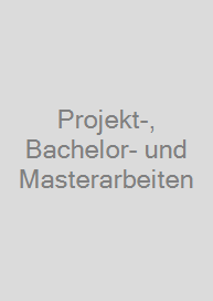 Cover Projekt-, Bachelor- und Masterarbeiten
