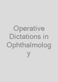 Cover Operative Dictations in Ophthalmology