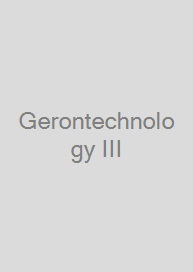 Cover Gerontechnology III