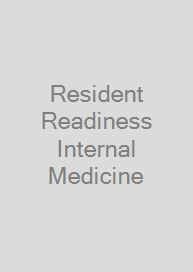 Cover Resident Readiness Internal Medicine