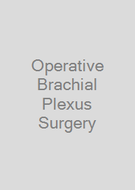 Cover Operative Brachial Plexus Surgery