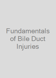 Cover Fundamentals of Bile Duct Injuries