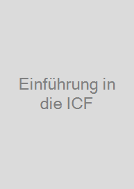 Cover Einführung in die ICF
