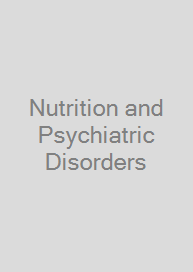 Cover Nutrition and Psychiatric Disorders