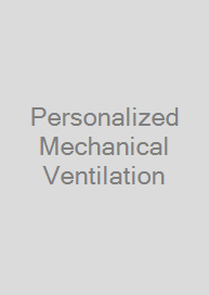 Cover Personalized Mechanical Ventilation