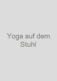 Cover Yoga auf dem Stuhl