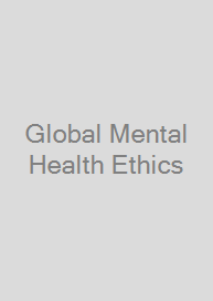 Cover Global Mental Health Ethics