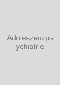 Cover Adoleszenzpsychiatrie