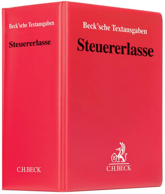 Steuererlasse - Grundwerk zur FORTSETZUNG im Ordner