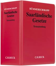 Cover Saarländische Gesetze  - Fortsetzungswerk im Ordner