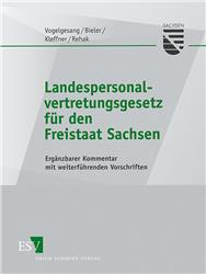 Cover Landespersonalvertretungsgesetz für den Freistaat Sachsen - Fortsetzungswerk im Ordner