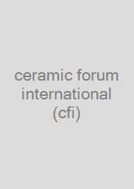 ceramic forum international (cfi)
