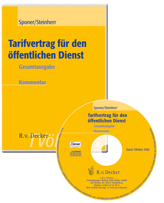 Tarifvertrag öffentlicher Dienst - TVöD CD-ROM zur Fortsetzung