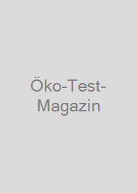 Cover Öko-Test-Magazin 