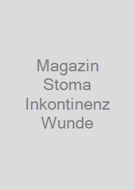 Cover Magazin Stoma + Inkontinenz + Wunde