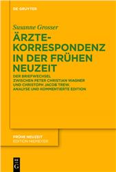 Cover Ärztekorrespondenz in der Frühen Neuzeit