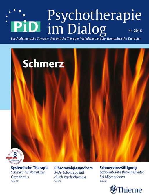 Psychotherapie im Dialog - Schmerz