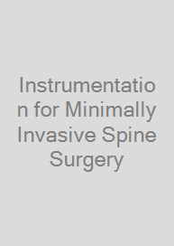 Cover Instrumentation for Minimally Invasive Spine Surgery