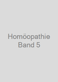 Cover Homöopathie Band 5