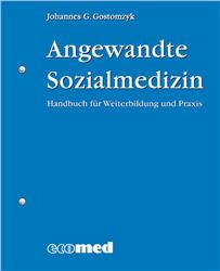 Cover Angewandte Sozialmedizin - Fortsetzungswerk in 3 Ordnern inkl.Online-Zugang