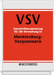 Cover Vorschriftensammlung für die Verwaltung in Mecklenburg-Vorpommern -VSV- GRUNDWERK im Ordner