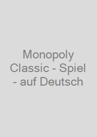 Cover Monopoly Classic - Spiel - auf Deutsch